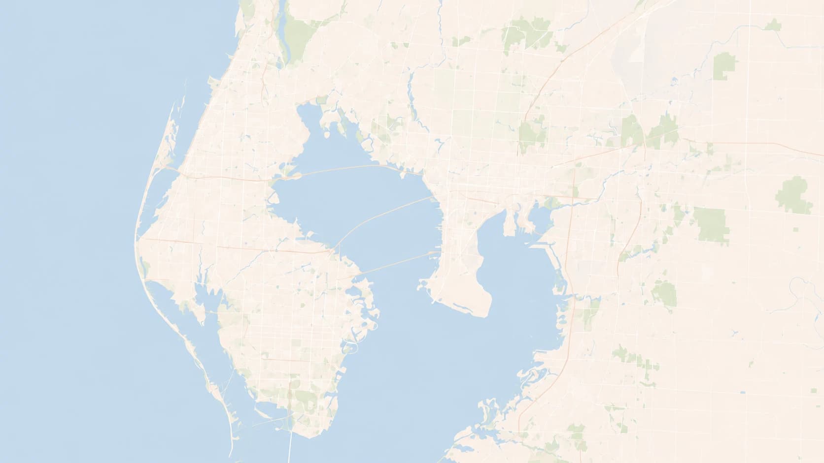 Map of Madelia's delivery area across the Tampa Bay area